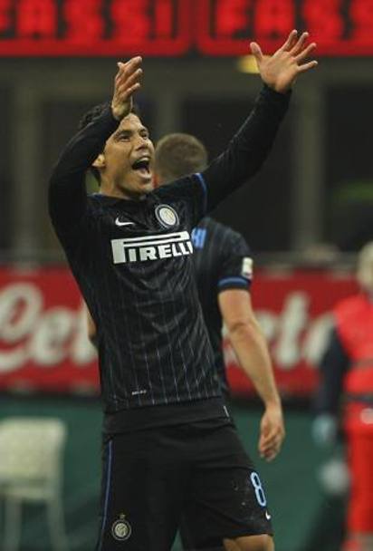 Nelle ultime quattro partite ha cambiato volto all’Inter di Mancini. Col Chievo puntate ancora su Hernanes. Getty